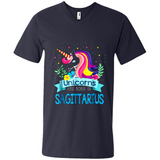 Unicorns are born in Sagittarius Birthday Rainbow Custom Ultra Cotton
