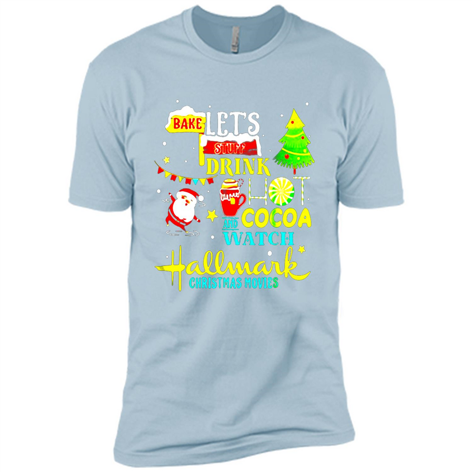 Santa claus i just want to bake stuff and waych christmas movi PINGPONG - Premium Short Sleeve T-Shirt