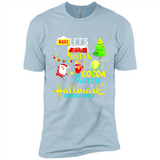 Santa claus i just want to bake stuff and waych christmas movi PINGPONG - Premium Short Sleeve T-Shirt