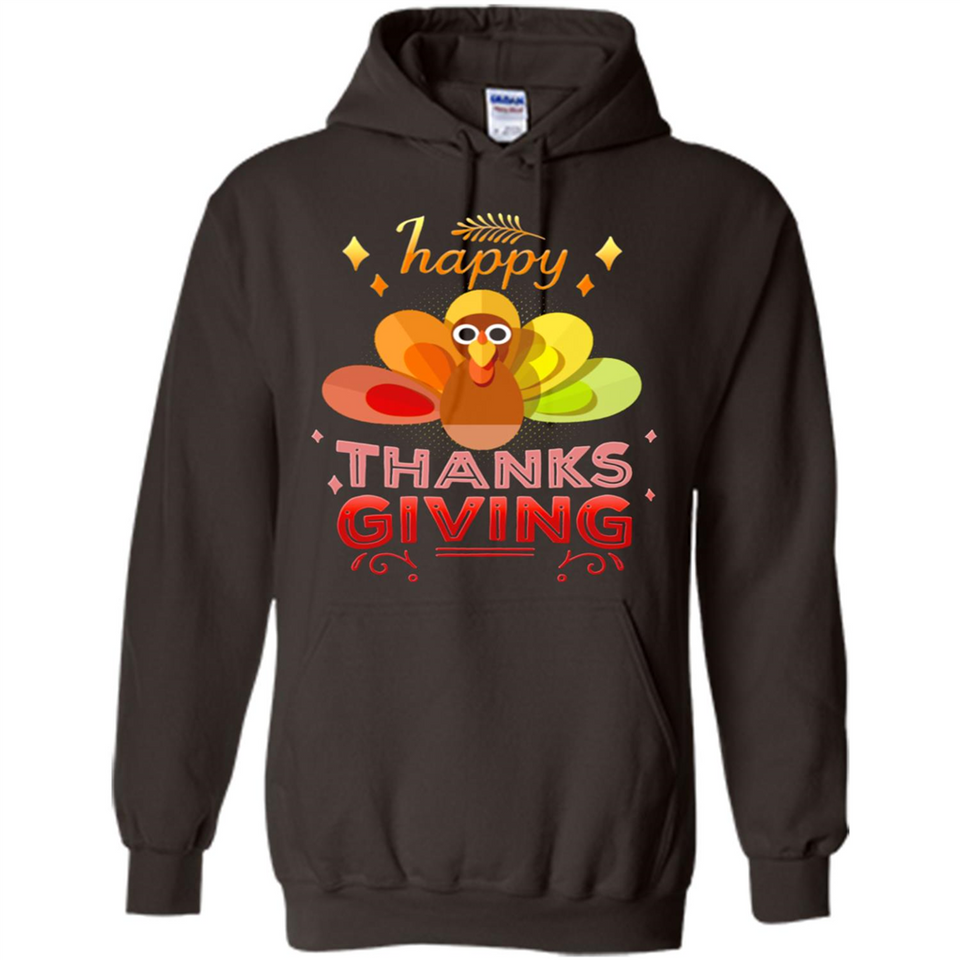 Happy Thanksgiving Turkey Day Colorful Cute
