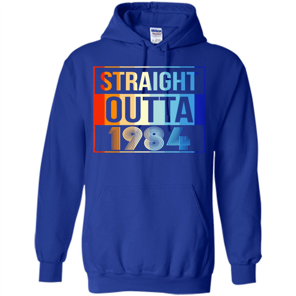 Retro Straight Outta 1984 34 Years Old - Hoodie