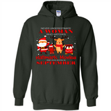 Never Underestimate A September Woman Watches Hallmark Movies Sweatshirt PINGPONG