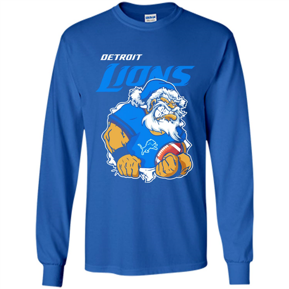 Grumpy Santa Claus Detroit Lions Football Team PINGPONG