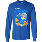 Grumpy Santa Claus Detroit Lions Football Team PINGPONG