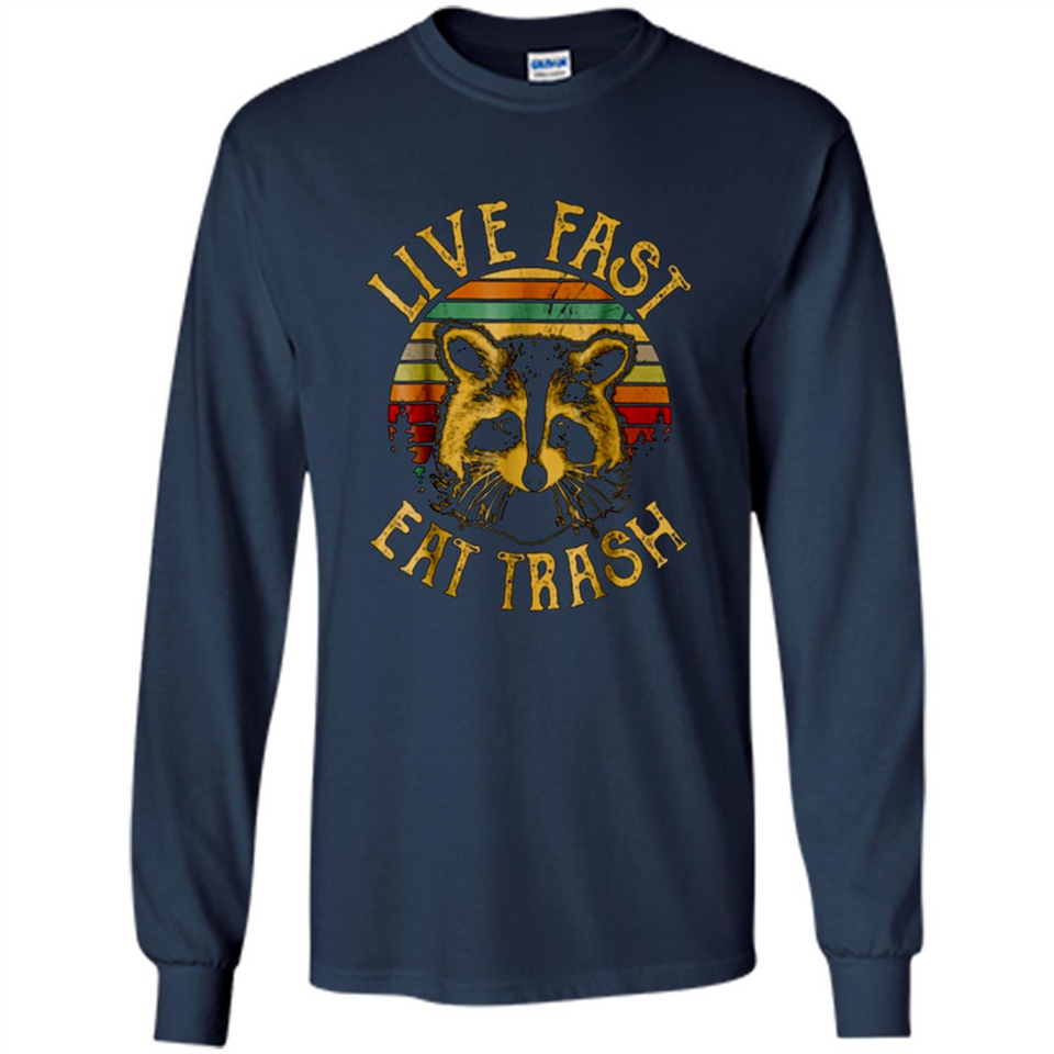 Live fast eat trash bear vintage camping PINGPONG