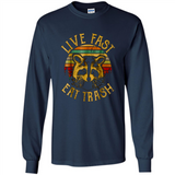 Live fast eat trash bear vintage camping PINGPONG