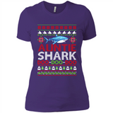 Auntie shark Doo Doo Doo Christmas - Ladies' Boyfriend T-Shirt