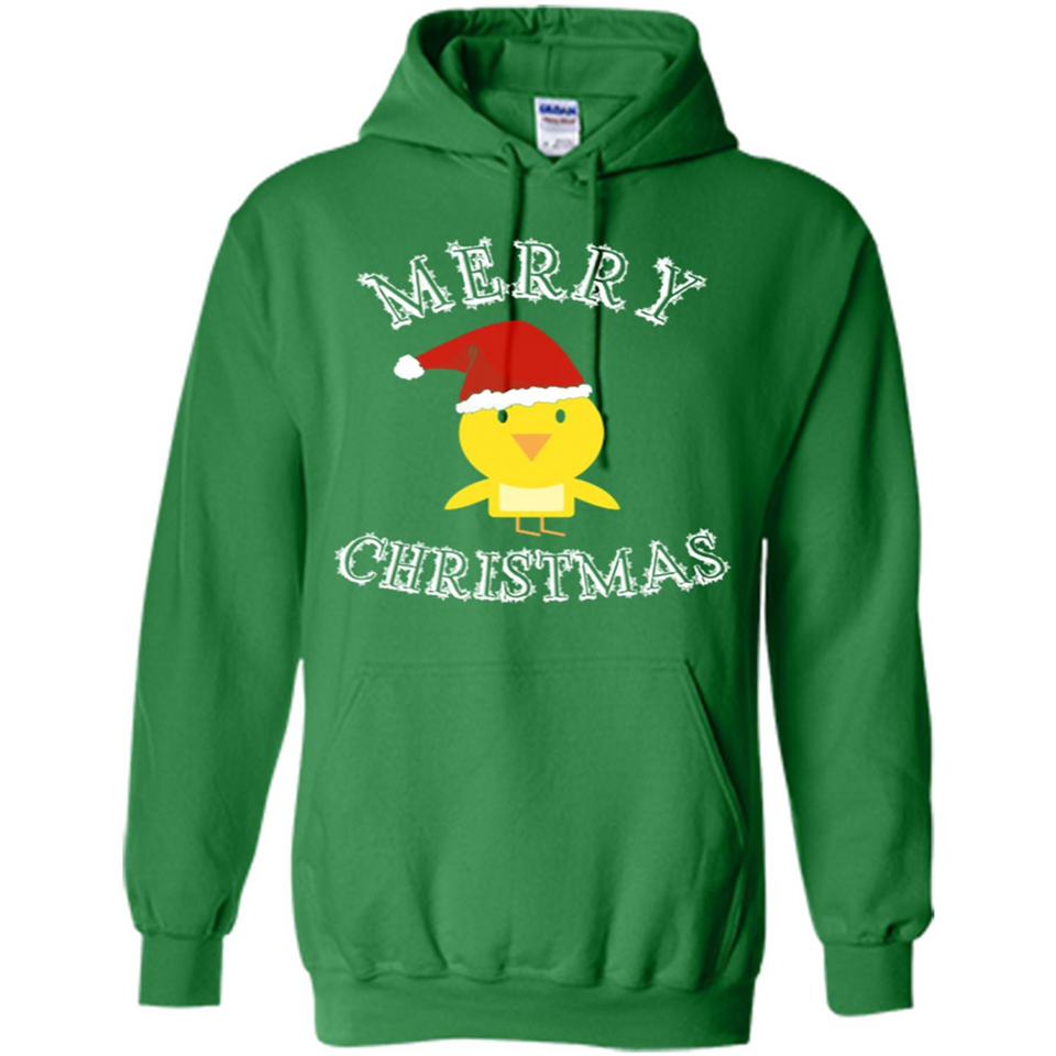 Bird Santa Merry Christmas T-Shirt - Birds Watchers Xmas - Hoodie