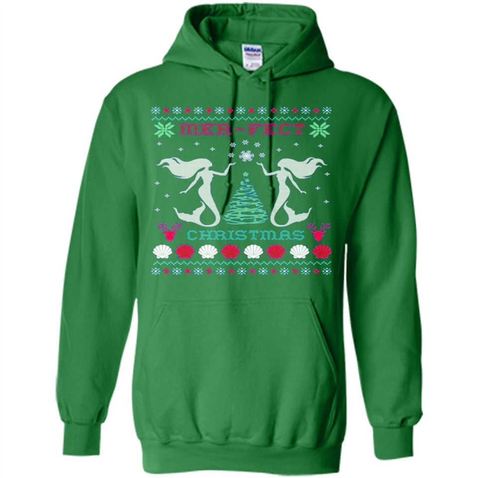 Mermaid Mer-Fect Ugly Christmas Sweater - Hoodie