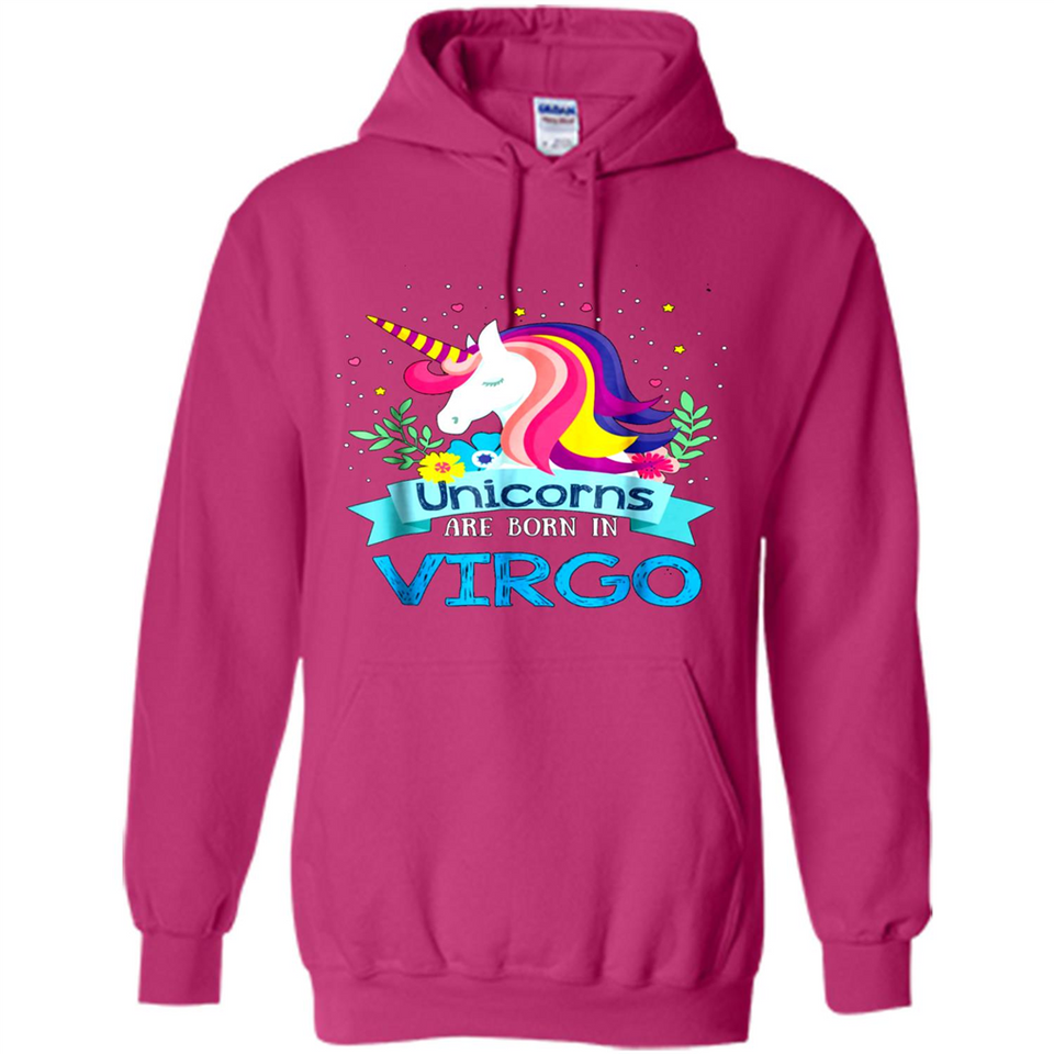 Unicorns are born in Virgo Birthday Rainbow Gift Ladies Custom
