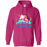 Unicorns are born in Virgo Birthday Rainbow Gift Ladies Custom