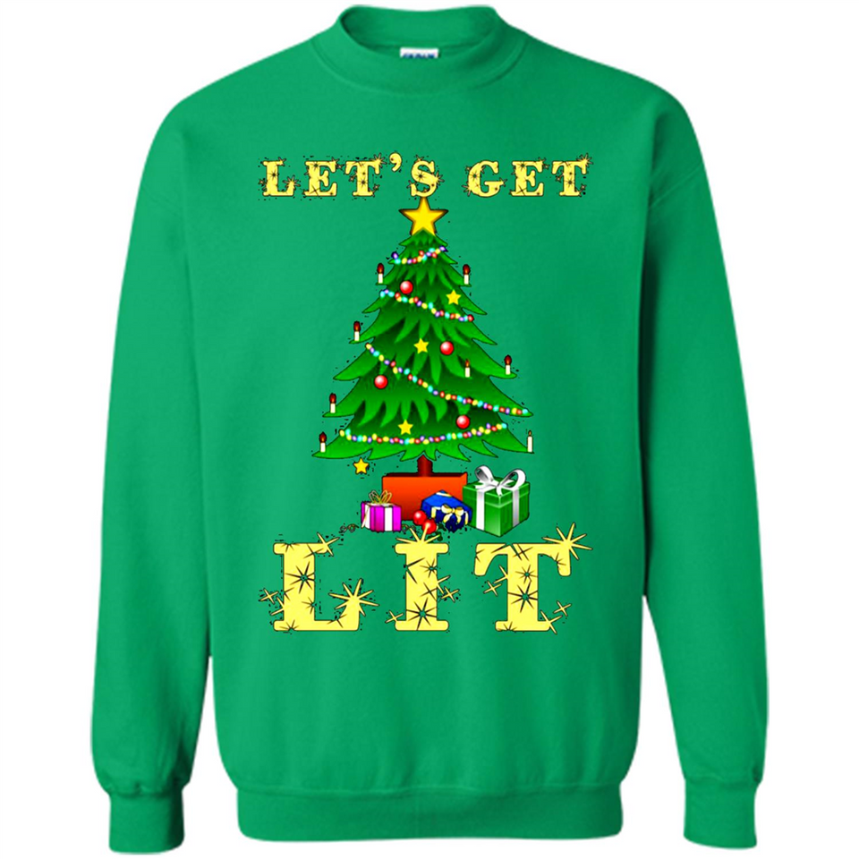 Let’s Get Lit Christmas Drinking sweater PINGPONG