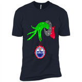 GRINCH HAND HOLDING EDMONTON OILERS GLITTER CHRISTMAS PINGPONG