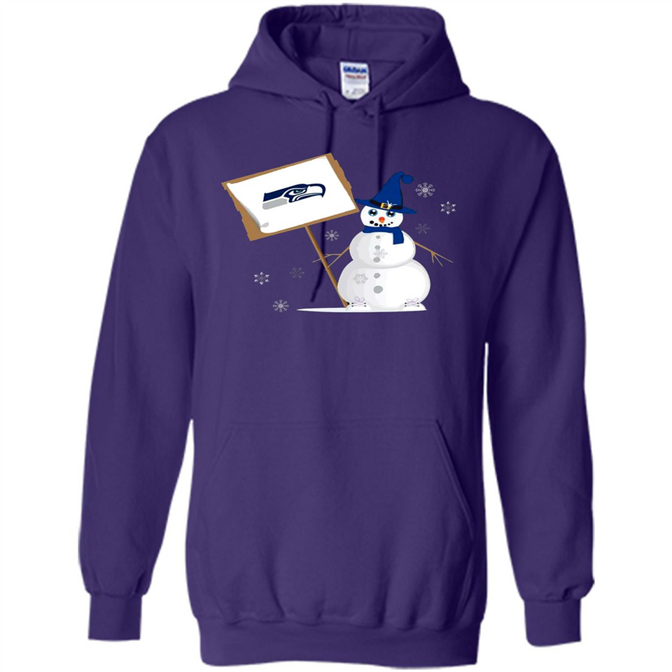Seattle Seahawks Snowman Funny