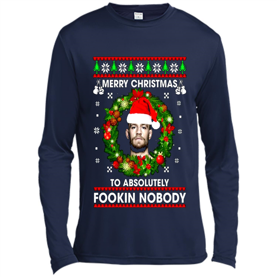 Merry Fookin Christmas Conor Mcgregor sweater PINGPONG
