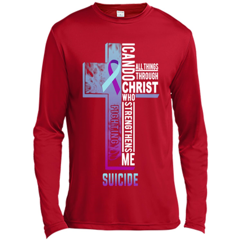I can do all things through christ who strengthens me fighting Suici e Jesus