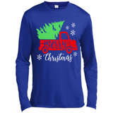 Vintage Christmas Classic Truck T-Shirt with Snow and Tree