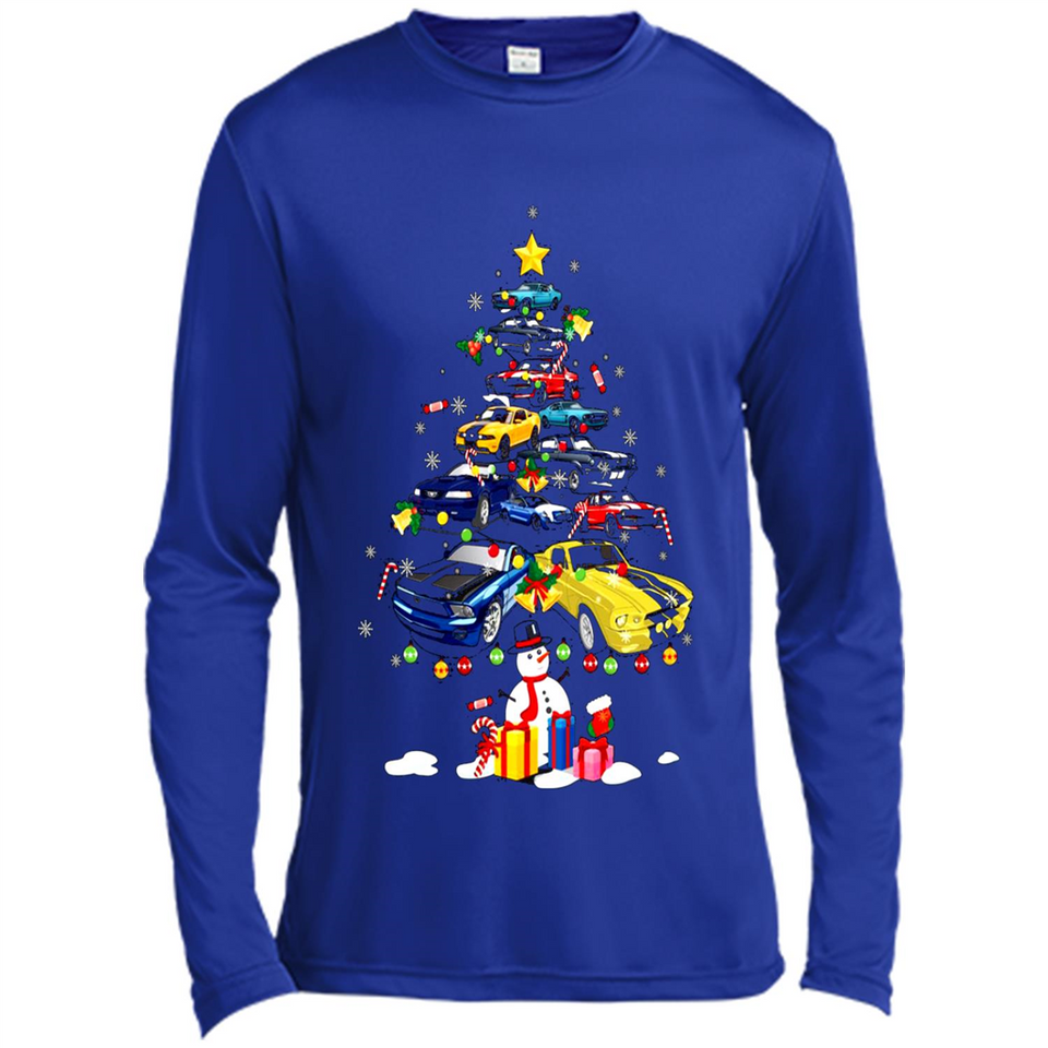 Mustang Tree Christmas Sweatshirt PINGPONG