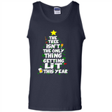 Funny Christmas Tree Drinking Sweatshirt Adult Boozy Festive - Tank Top