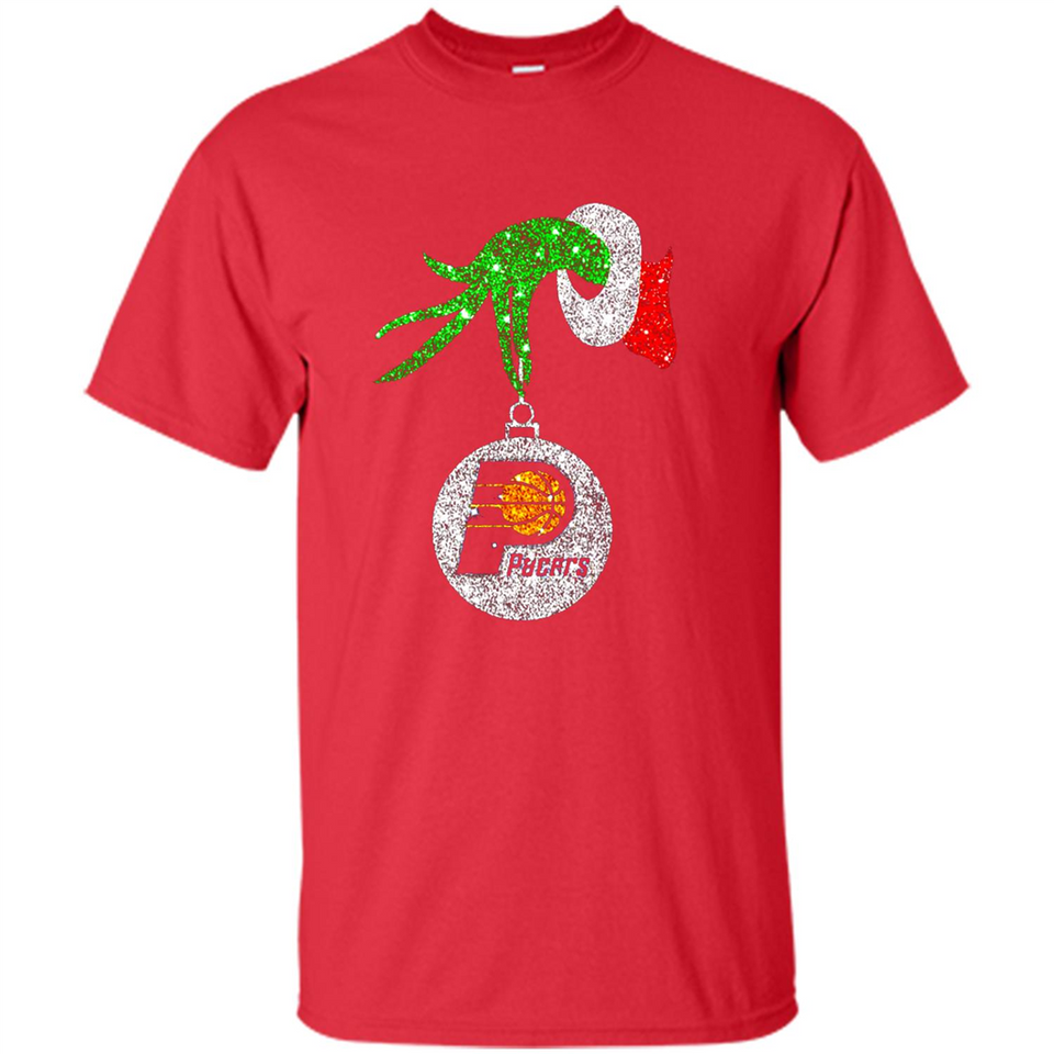 Amazing tee Indiana Pacers Glitter Grinch Monogram Ornament Christmas Gift - Shirt