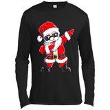 Christmas shirt Dabbing Santa Claus Xmas Gift - Canvas Long Sleeve T-Shirt