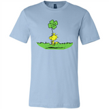 Snoopy Woodstock Shamrock - Canvas Unisex T-Shirt