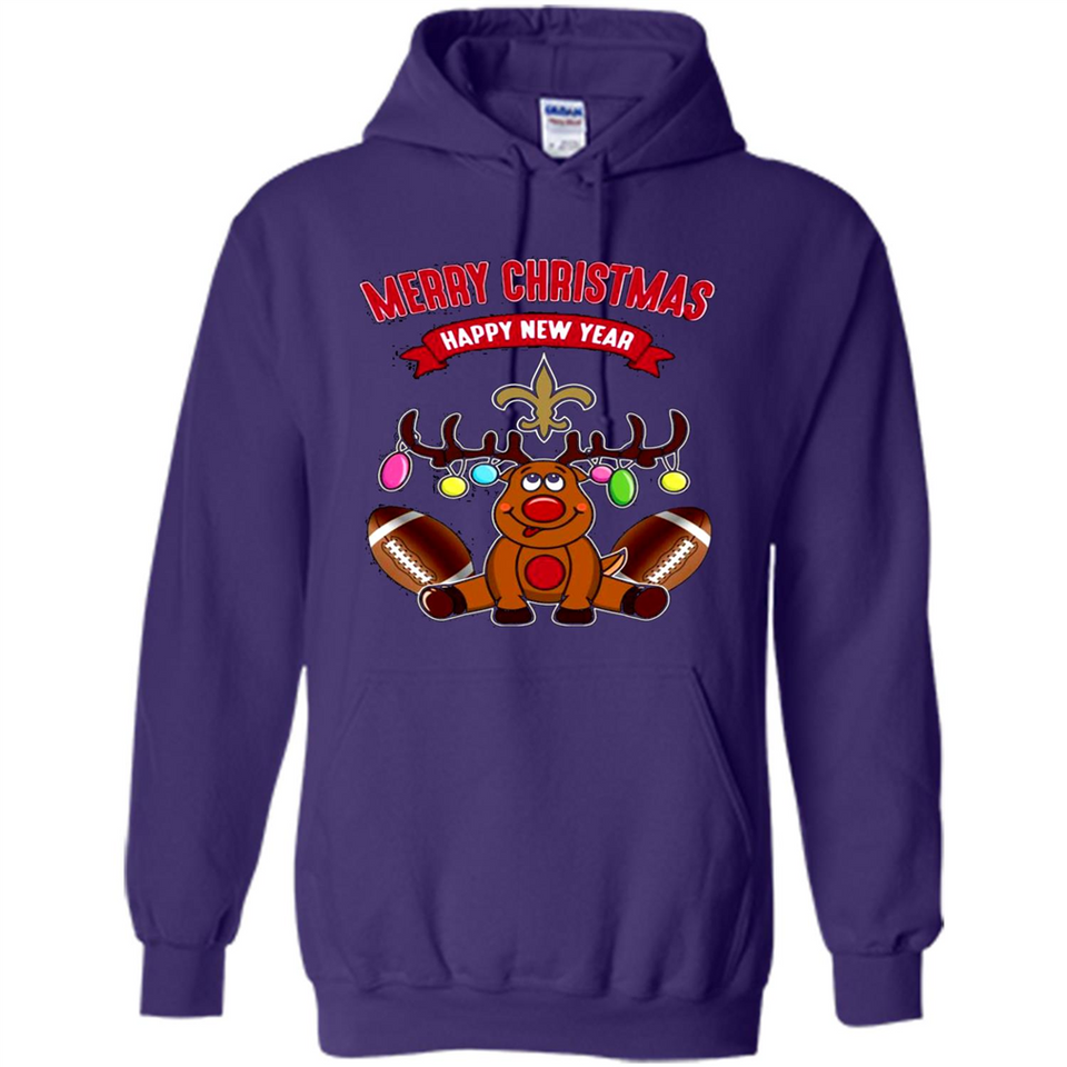 New Orleans Saints NFL Reindeer Funny Merry Christmas And Happy New Year