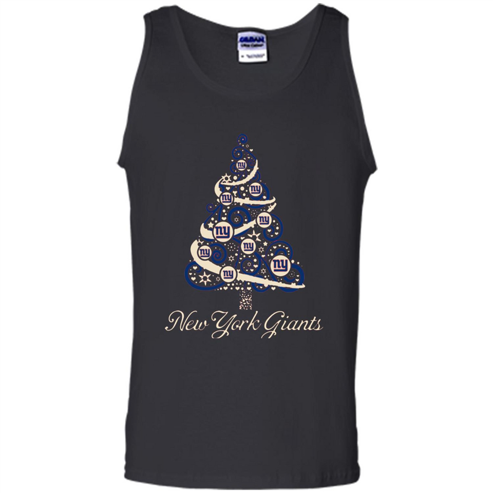 New York Giants NFL Football Team Logo Christmas Tree T-Shirt - Tank Top