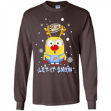 Minion Anaheim Ducks Ugly Christmas Sweater Let it Snow - Long Sleeve T-Shirt