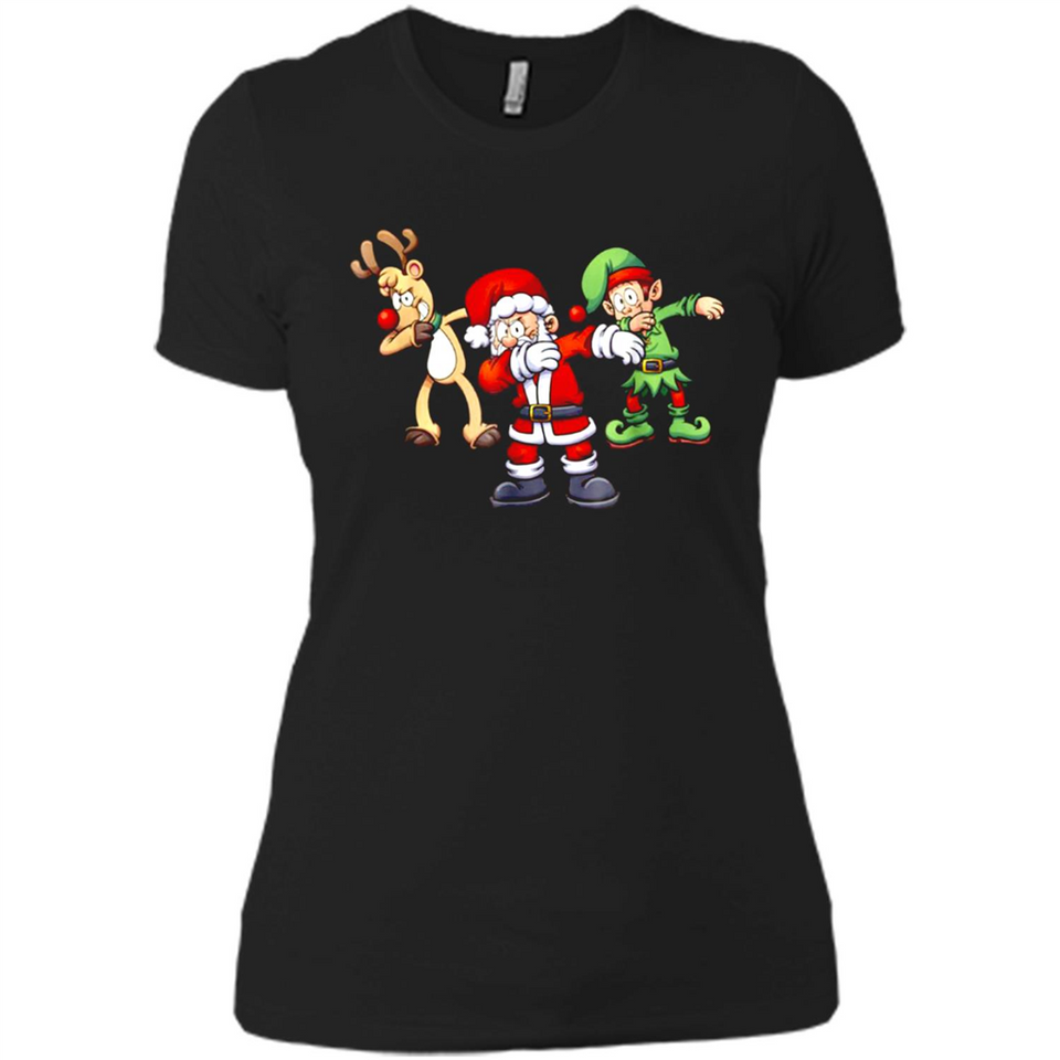 Dabbing Santa - Ladies' Boyfriend T-Shirt