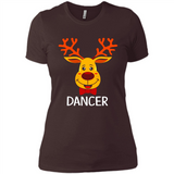 Dancer Santa Claus Funny Xmas Holiday T-Shirt - Ladies' Boyfriend T-Shirt