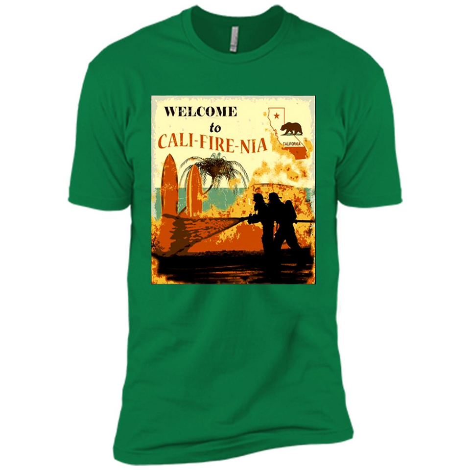 Paradise California Camp Fire Youth T-Shirt PINGPONG - Premium Short Sleeve T-Shirt