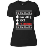 Naughty Nice Fabulous - Ladies' Boyfriend T-Shirt