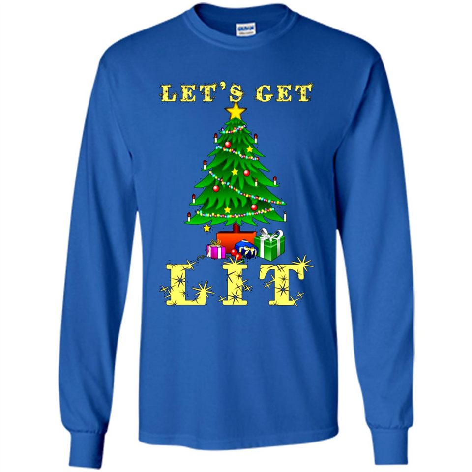 Let’s Get Lit Christmas Drinking sweater PINGPONG