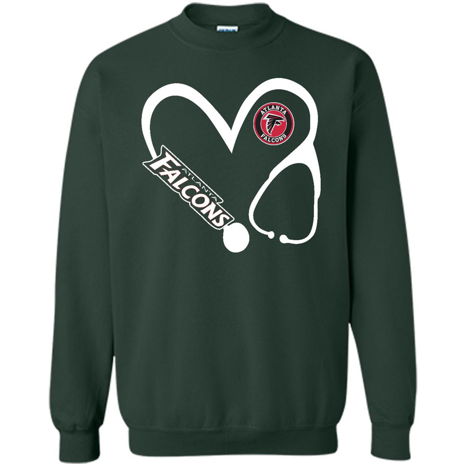 Stethoscope Heart Love Atlanta Falcons For Football Lovers