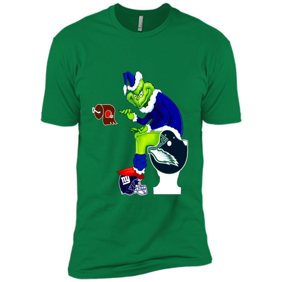 New York Giants Toilet Grinch Santa Claus Football Fan PINGPONG