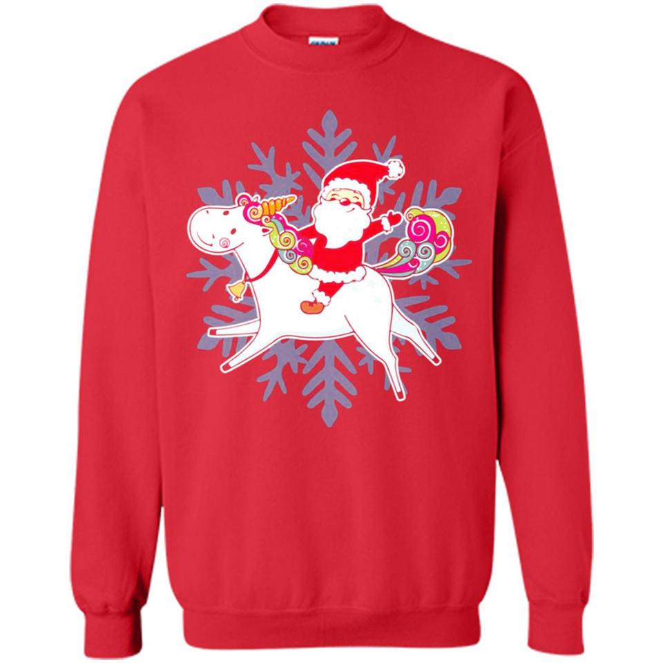 Unicorn And Santa Christmas 1 - Sweatshirt