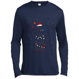 Doberman Santa Lights Christmas Dog Xmas Sweatshirt - Canvas Long Sleeve T-Shirt