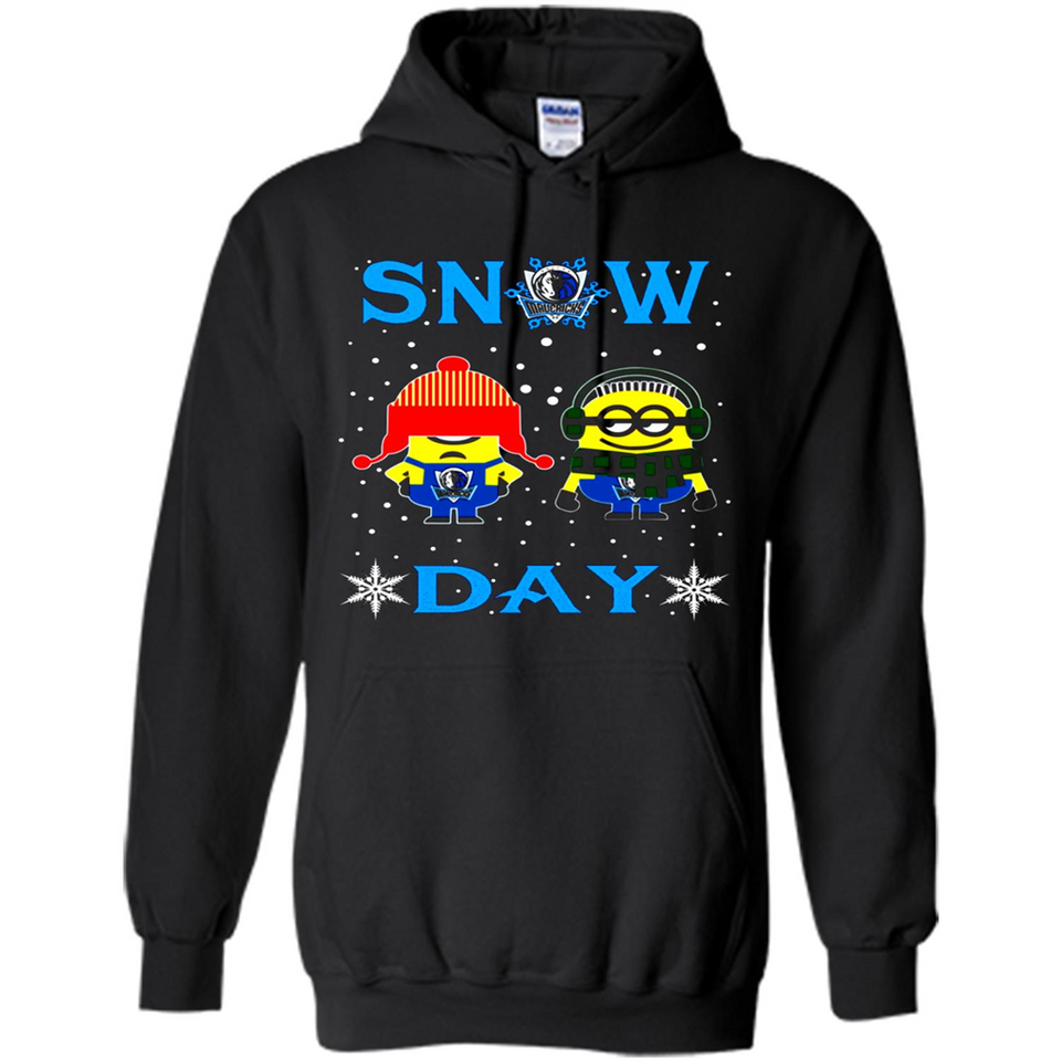 Snow Day Shirt For Dallas Mavericks Vs Minion Fans pingpong