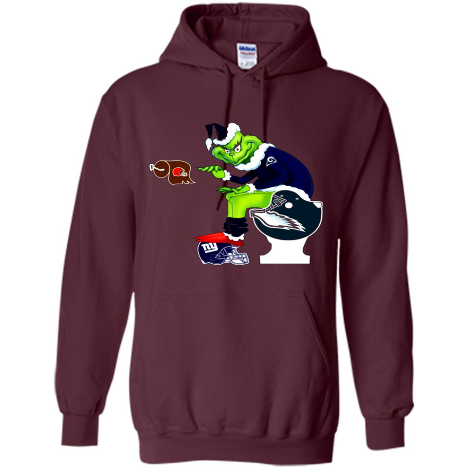 Los Angeles Rams Toilet Grinch Santa Claus Football Fan PINGPONG