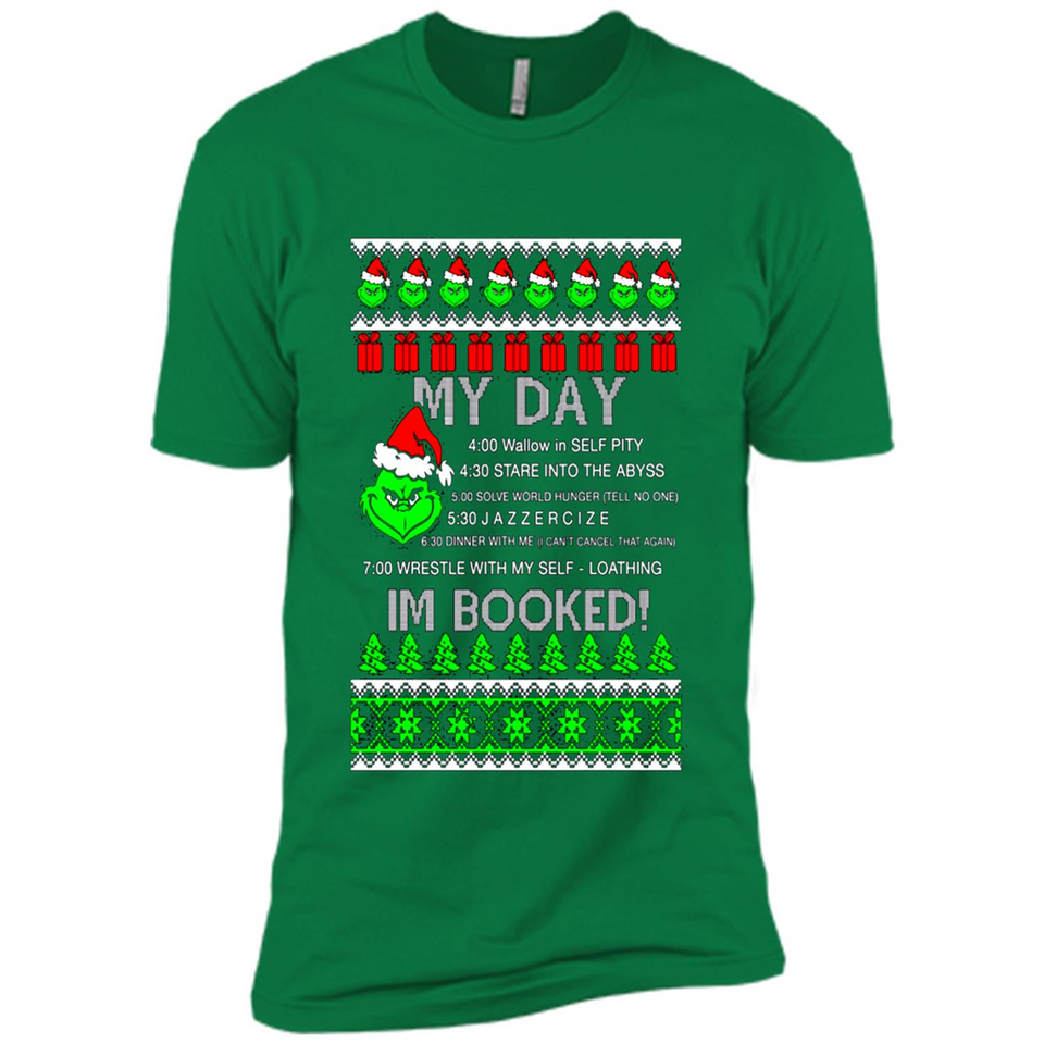 Mr Grinch my day I’m booked Christmas sweater PINGPONG