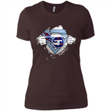 Tennessee Titans And Superman Fans - Ladies' Boyfriend T-Shirt