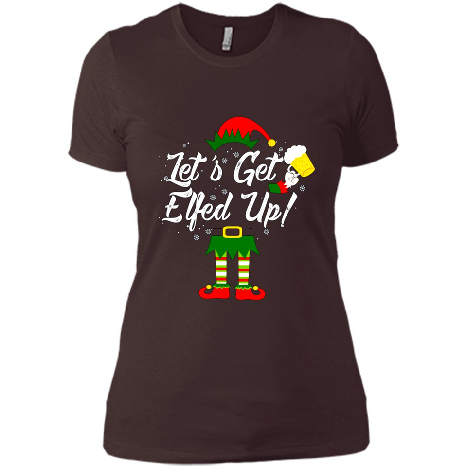 Let's Get Elfed Up Drinking Beer Christmas PINGPONG