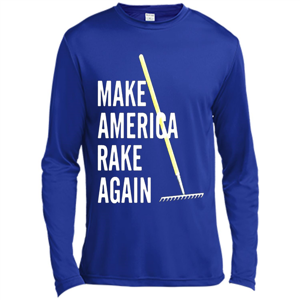 Make America Rake Again California Fires Paradise Youth T-Shirt PINGPONG - Canvas Long Sleeve T-Shirt