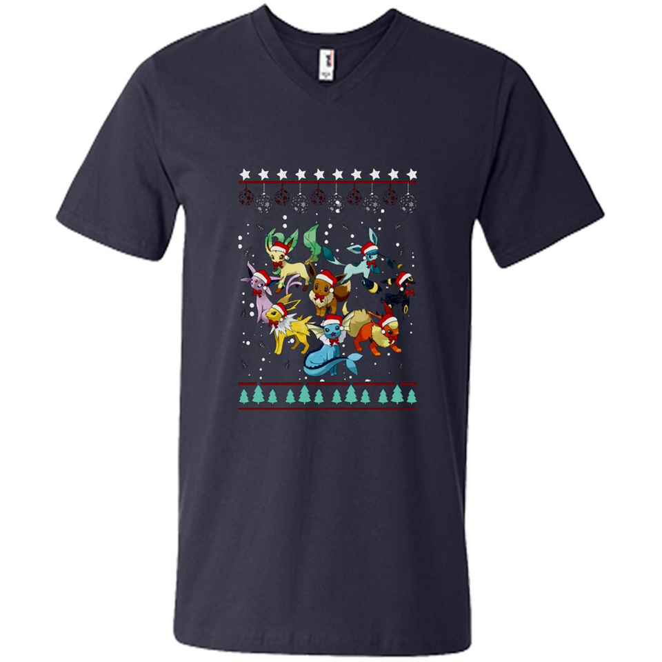 Pokemon Eeveelutions Ugly Christmas Sweater Perfect Christmas PINGPONG