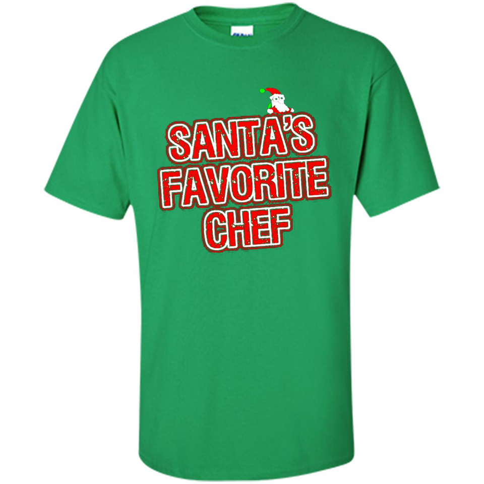 Funny Christmas Clothes - Santas Favorite Chef - Shirt