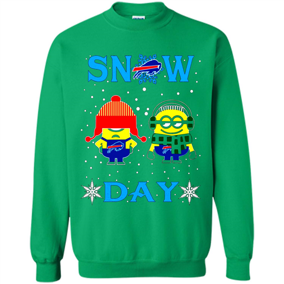 Snow Day Shirt For Buffalo Bills Vs Minion Fans pingpong
