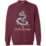 Dallas Cowboys NFL Football Team Logo Christmas Tree T-Shirt - Sweatshirt