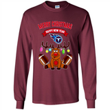 Tennessee Titans NFL Reindeer Funny Merry Christmas And Happy New Year