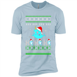 Narwhal christmas sweatshirt hoodie long PINGPONG - Premium Short Sleeve T-Shirt